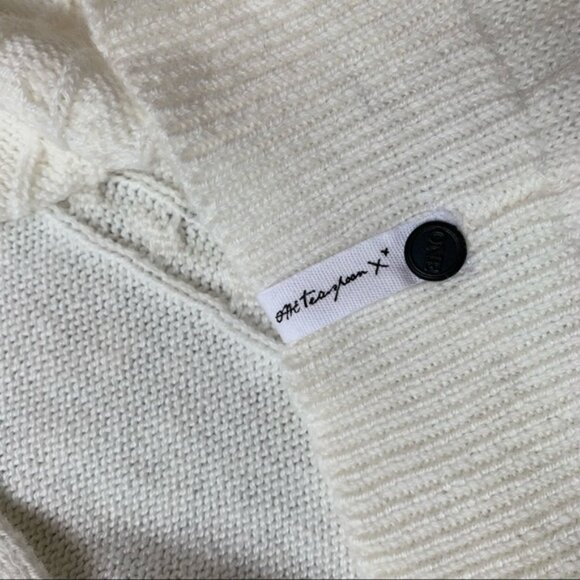 One Teaspoon Sorrento Knit Long Cardigan Sweater Duster Maxi Cream Cotton - Picture 9 of 16